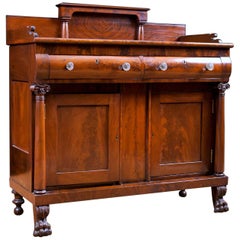 Kleines amerikanisches Empire-Sideboard aus Mahagoni, um 1820