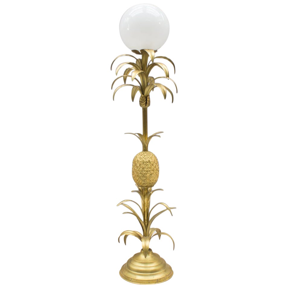 Vintage Pineapple Leaf Floor Lamp, 1970s For Sale at 1stDibs