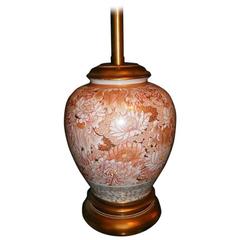 Floral Single Porcelain Floral Lamp