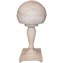 Carved Alabaster Lamp 5