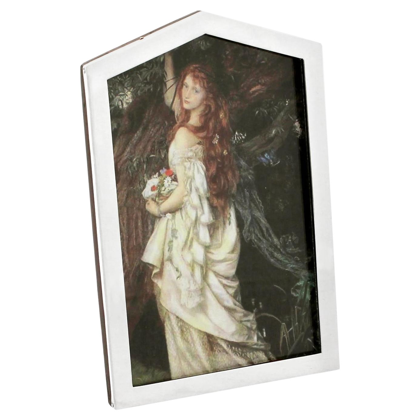 Deakin & Francis Art Deco Fotorahmen aus Sterlingsilber im Angebot