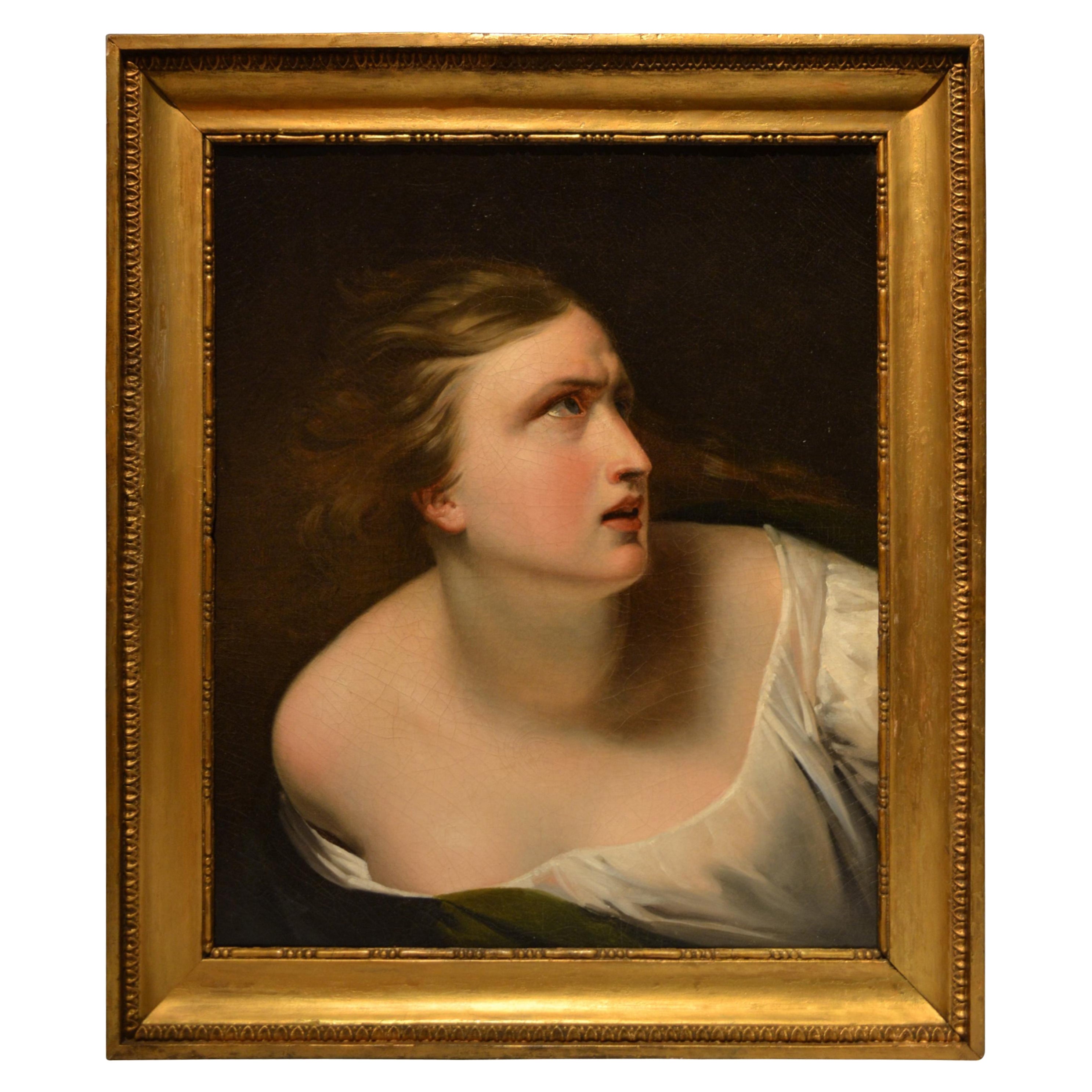 Portrait from the French Revolution Titled 'Le Terreur' by Claude-Marie Dubufe For Sale