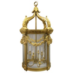 Used Exceptional Late 19th Century Gilt Bronze Palatial Eight Light Lantern