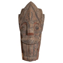 Large Hand Carved Singa Singa Tribal Carving from the Batak People, Sumatra