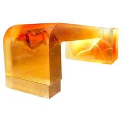 Monumental Lucite Block Coffee Table, in the Manner of Gary Gutterman, USA 1970S