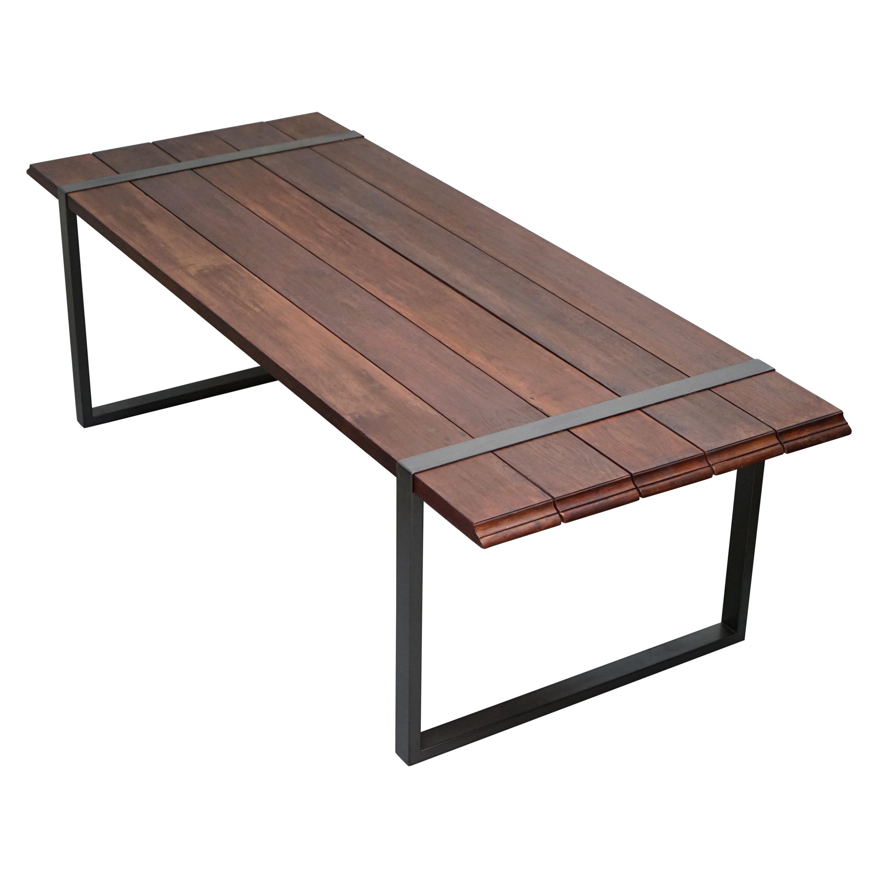 Garth Roberts Raw Dining Table Zanotta 7090 Adjustable Planks & Design For Sale