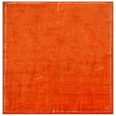Boccara Exclusive Limited Edition Artistic Wool Rug, "Sunset" Orange