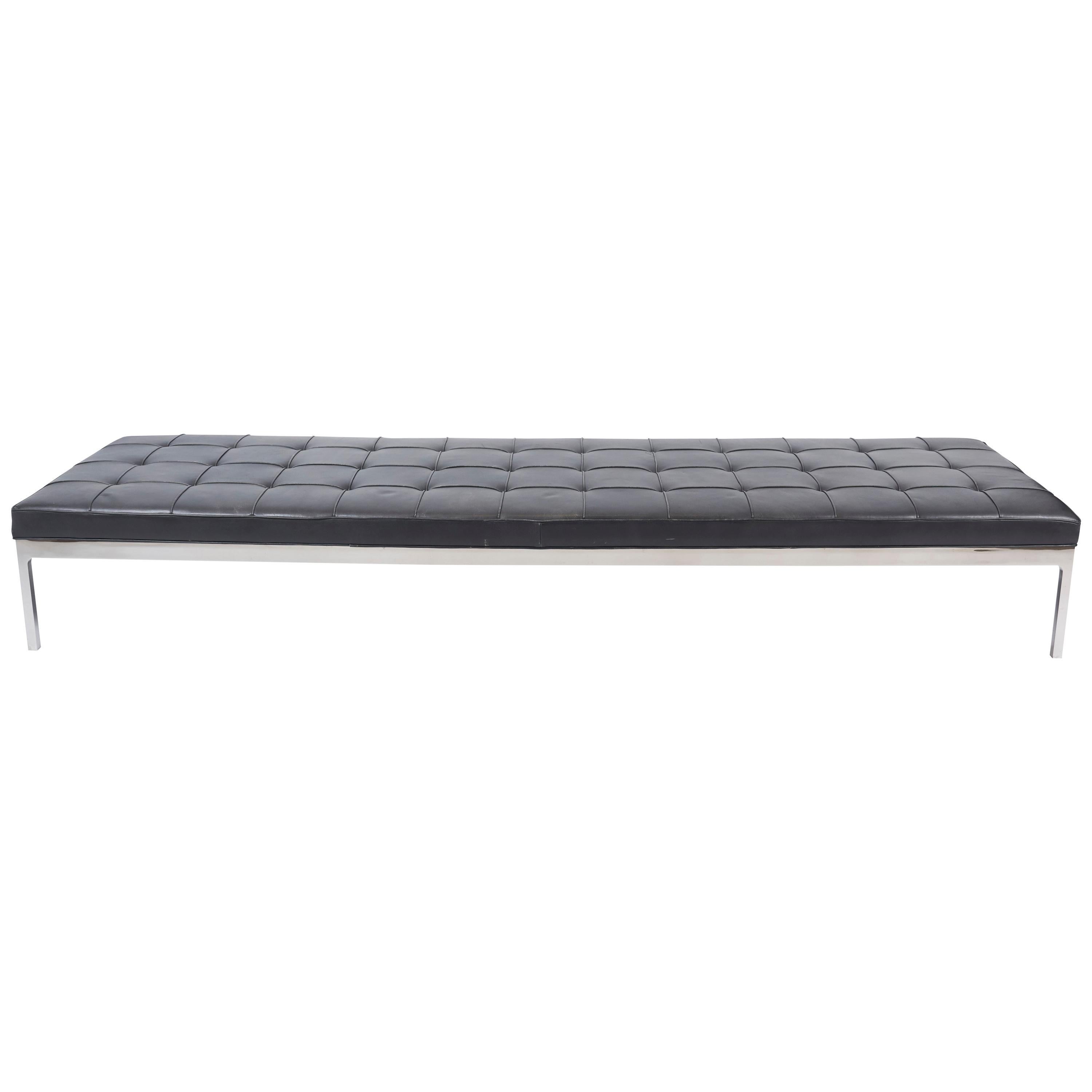 Nicos Zographos Daybed, Leather and Steel