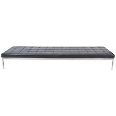 Nicos Zographos Daybed, Leather and Steel