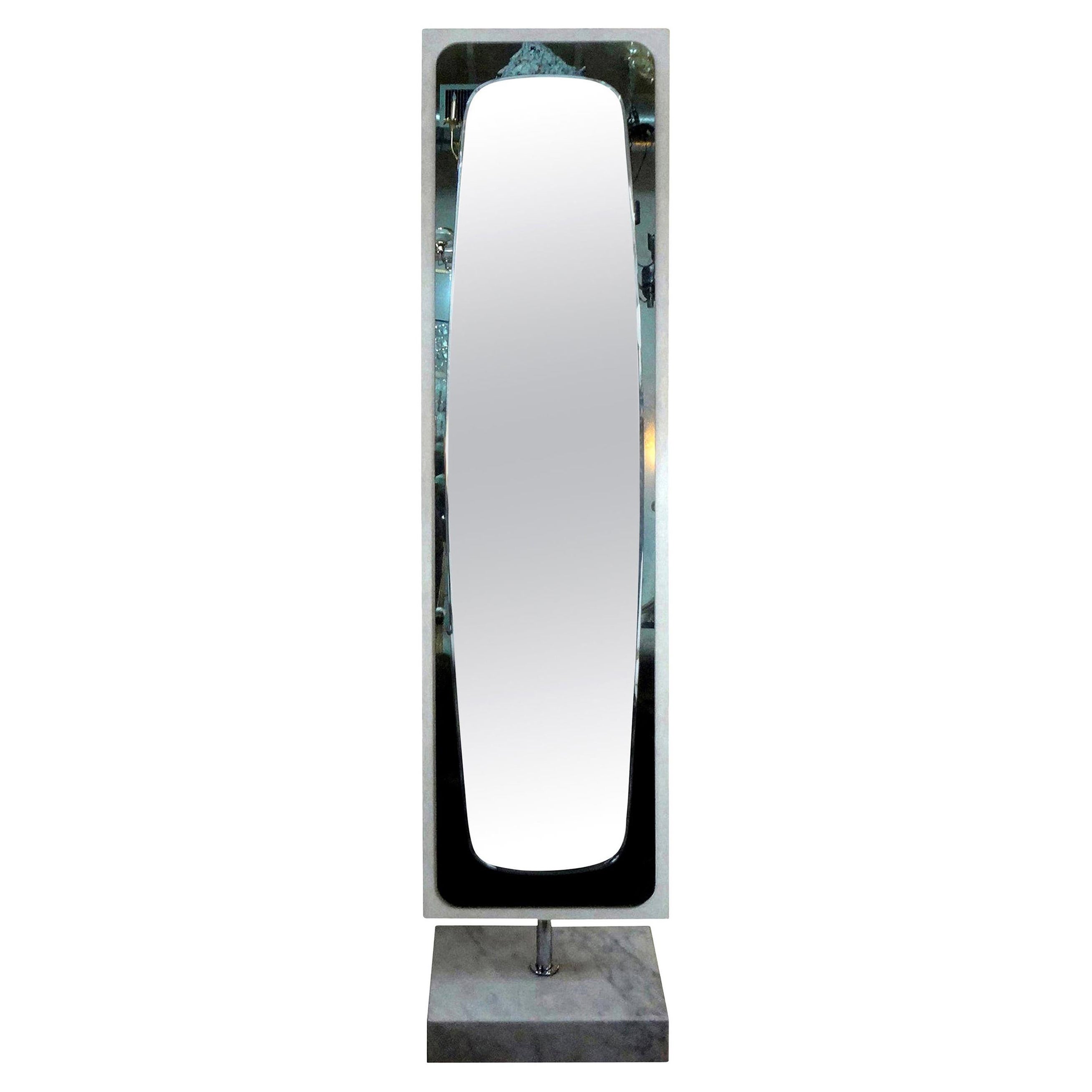 Italian Sixties Standing Mirror at 1stDibs