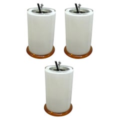Set of 3 Murano Glass Pendant Lights by Italian Lighting Company I3