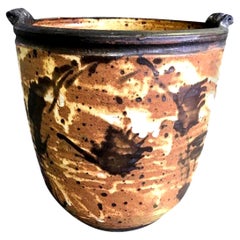 Otto and Vivika Heino Signed Monumental Ceramic Pottery Six Bird Head Bowl Pot