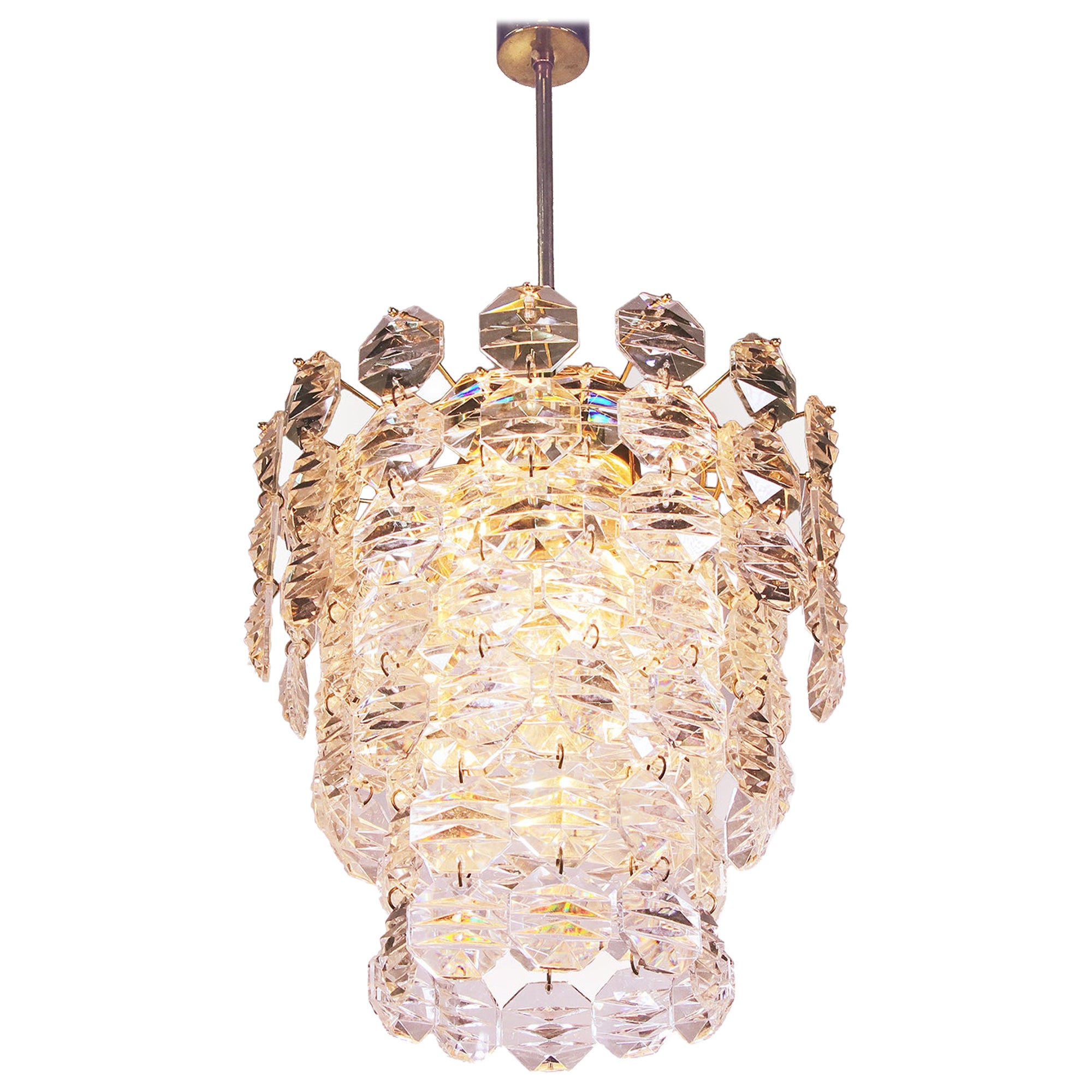 Square Prism Chandelier by Kinkeldey at 1stDibs