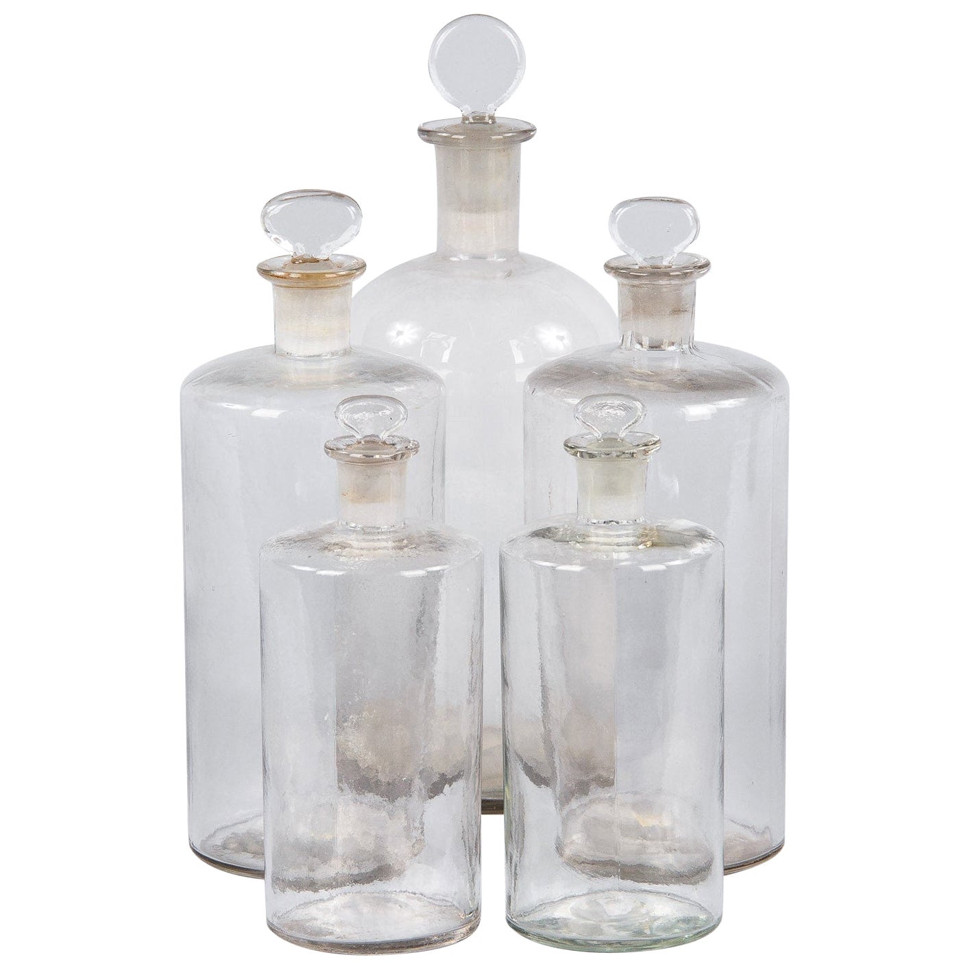 Large Hand Blown Antique Glass Jars For Sale at 1stDibs