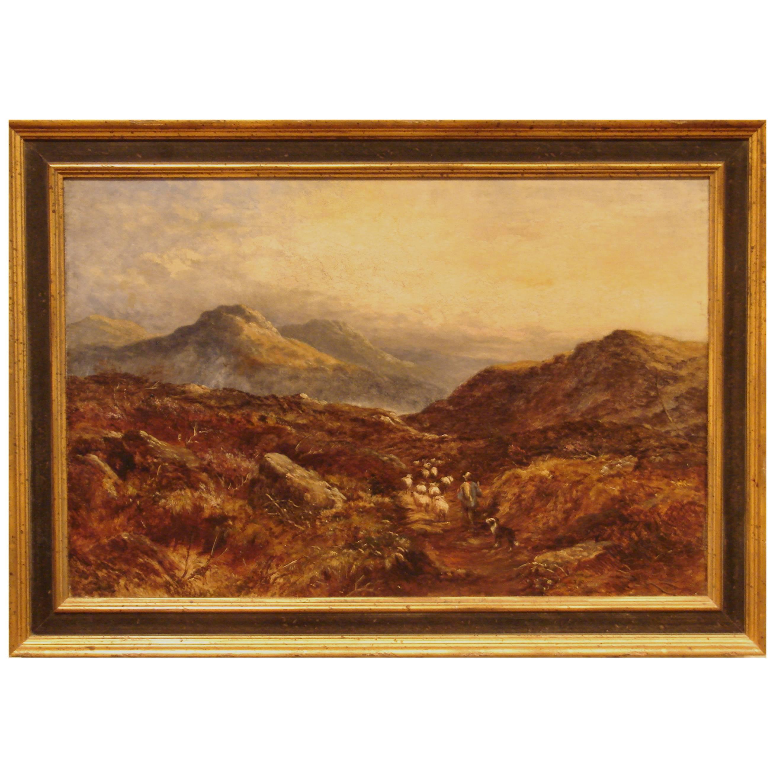 19th Century Scottish Landscape Oil Painting