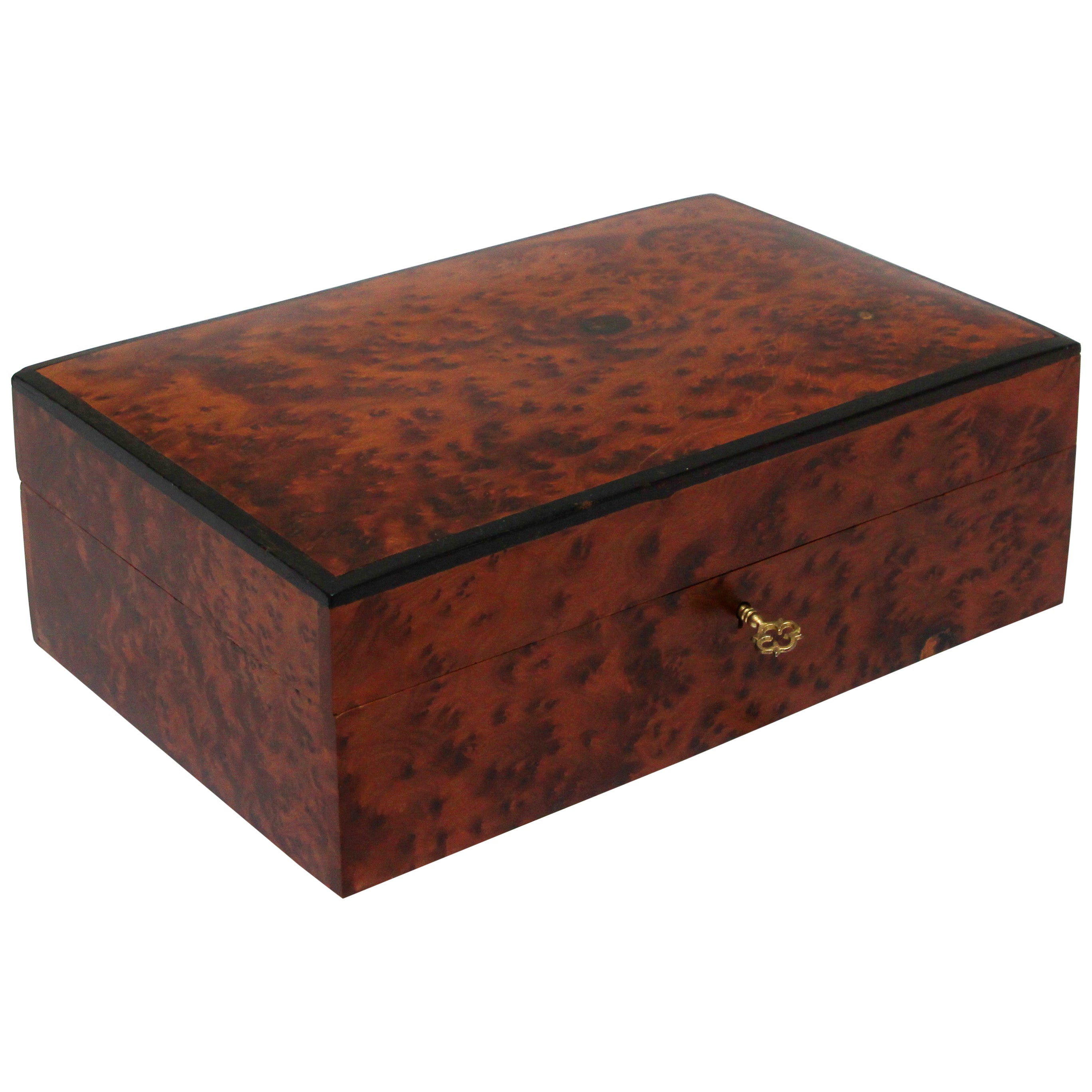 American Handcrafted Rosewood Solid Wood Jewelry Box For Sale at 1stDibs