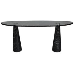 Angelo Mangiarotti Black Marquina Marble Console