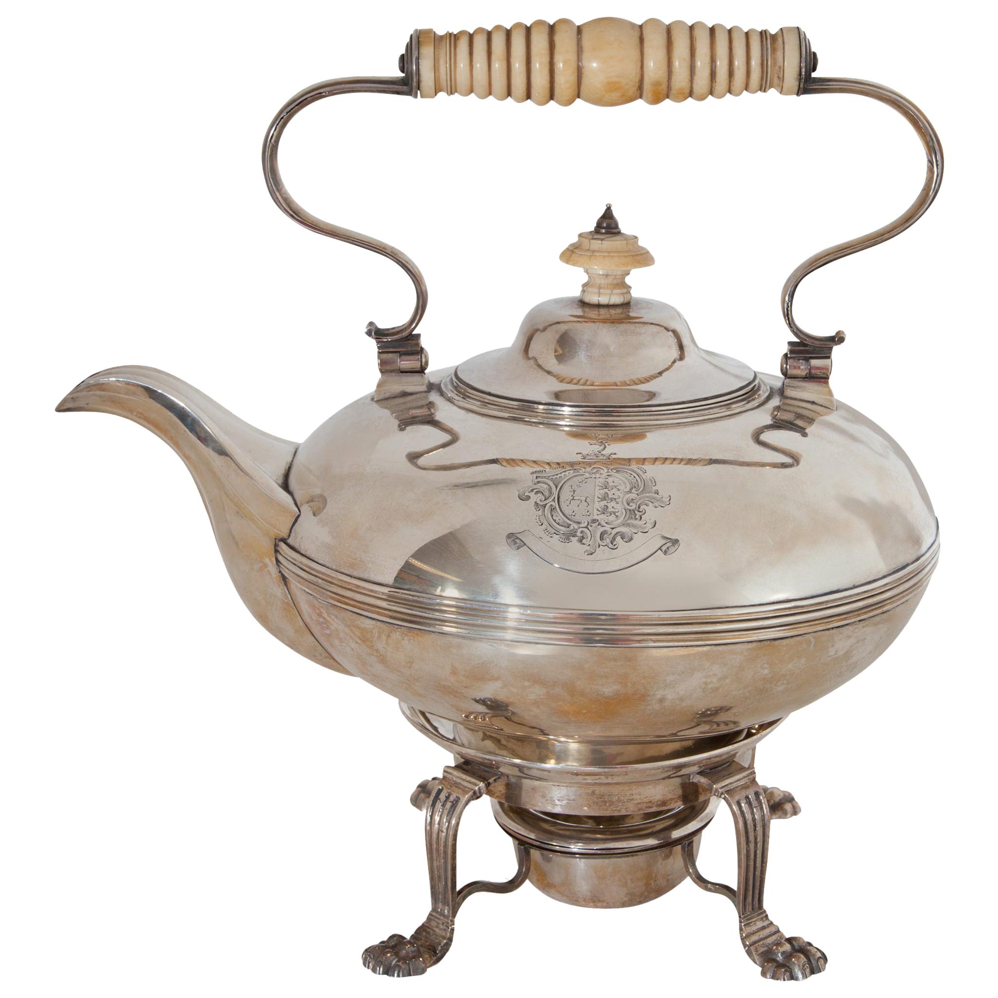 George IV Silver Tea Pot, Dublin, 1828-1829