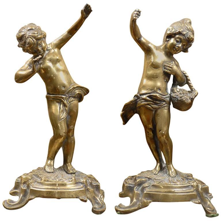 Bronze Rococo Figurines For Sale