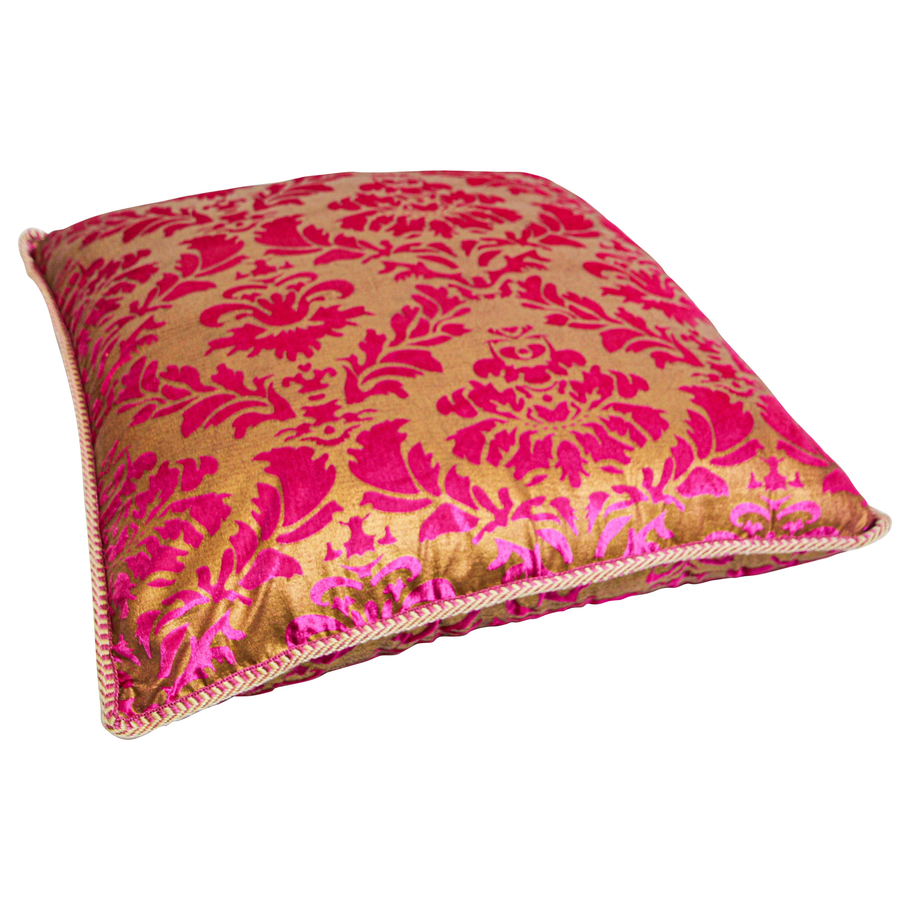 Moroccan Oversized Turquoise Tufted Floor Pillow Cushion For Sale at 1stDibs