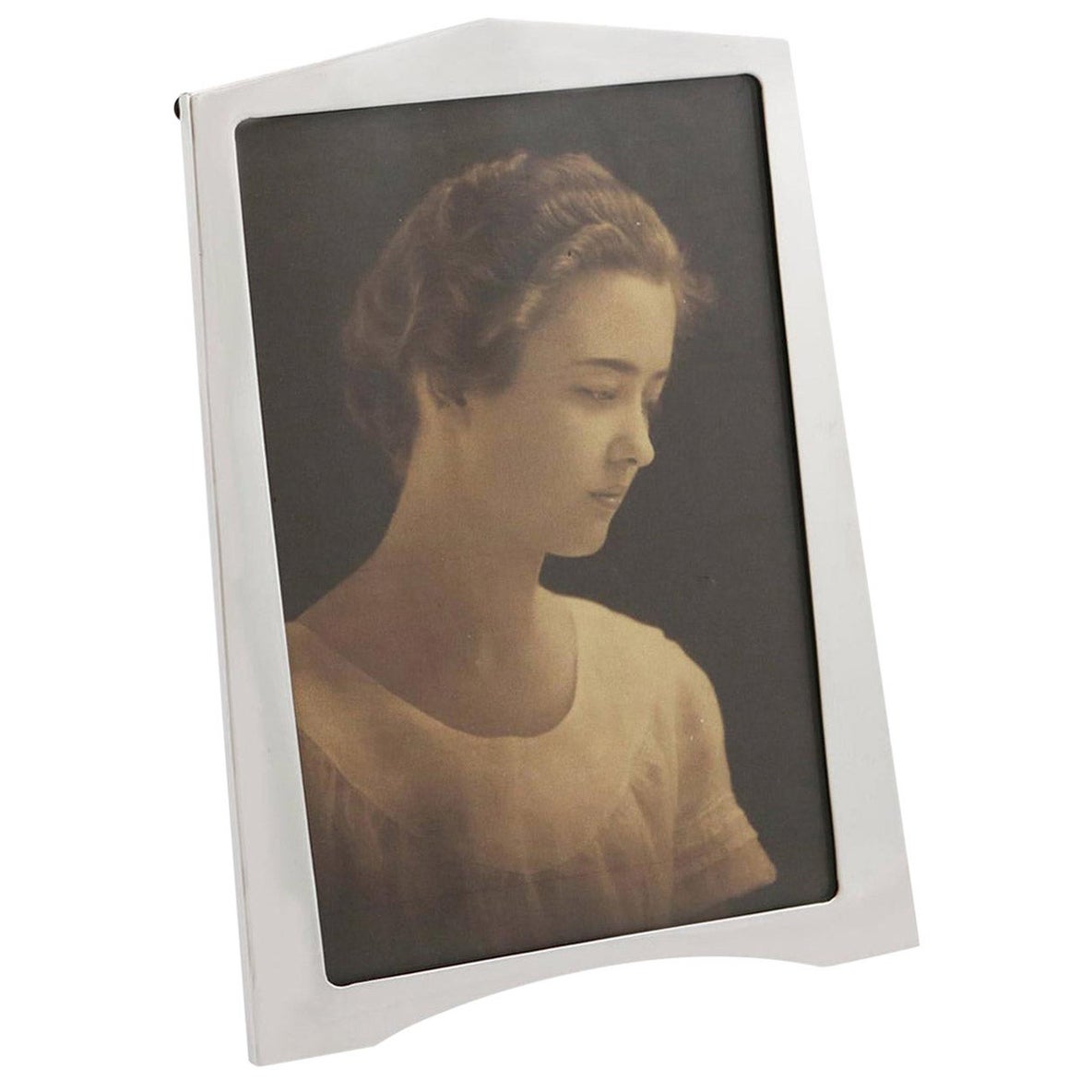 Very Large Art Deco Sterling Silver Photograph Frame by Asprey of London For Sale at 1stDibs