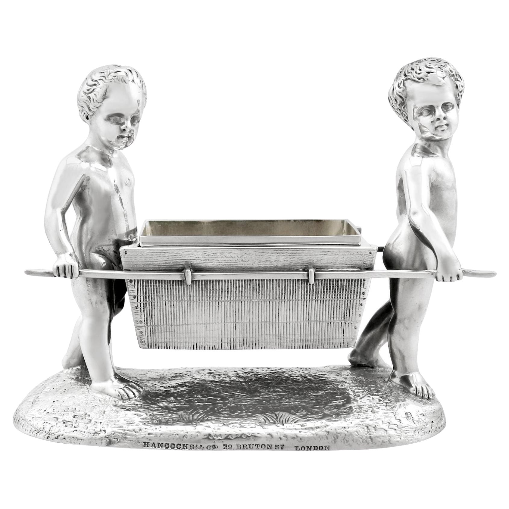 Charles Frederick Hancock Sal victoriana de plata de ley en venta