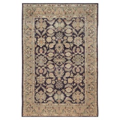 New Contemporary Wool Hand-Woven Agra-Inspired Rug