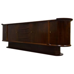 Midcentury Walnut Sideboard by A.A. Patijn for Zijlstra Joure, 1950s