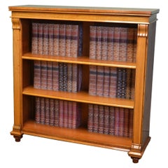 Quality Victorian Walnut Antique Open Bookcase