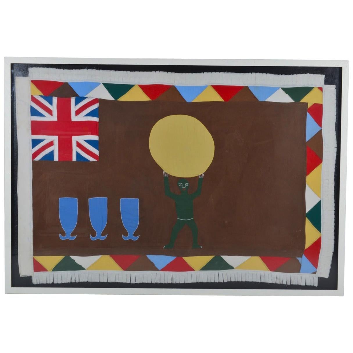 Ghanaian Fante Flag Southern Ghana, circa 20th Century For Sale