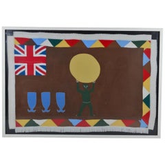 Ghanaian Fante Flag Southern Ghana, circa 20th Century