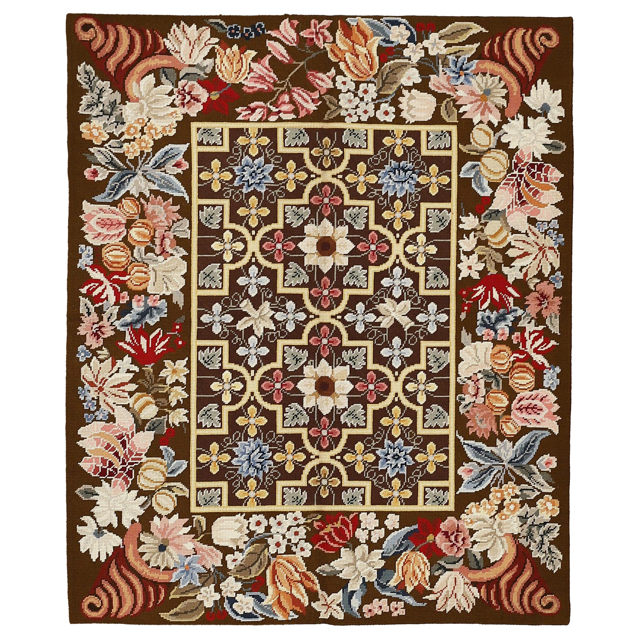 Alfombra vintage de la Real Escuela de Costura para la Galería Vigo en venta
