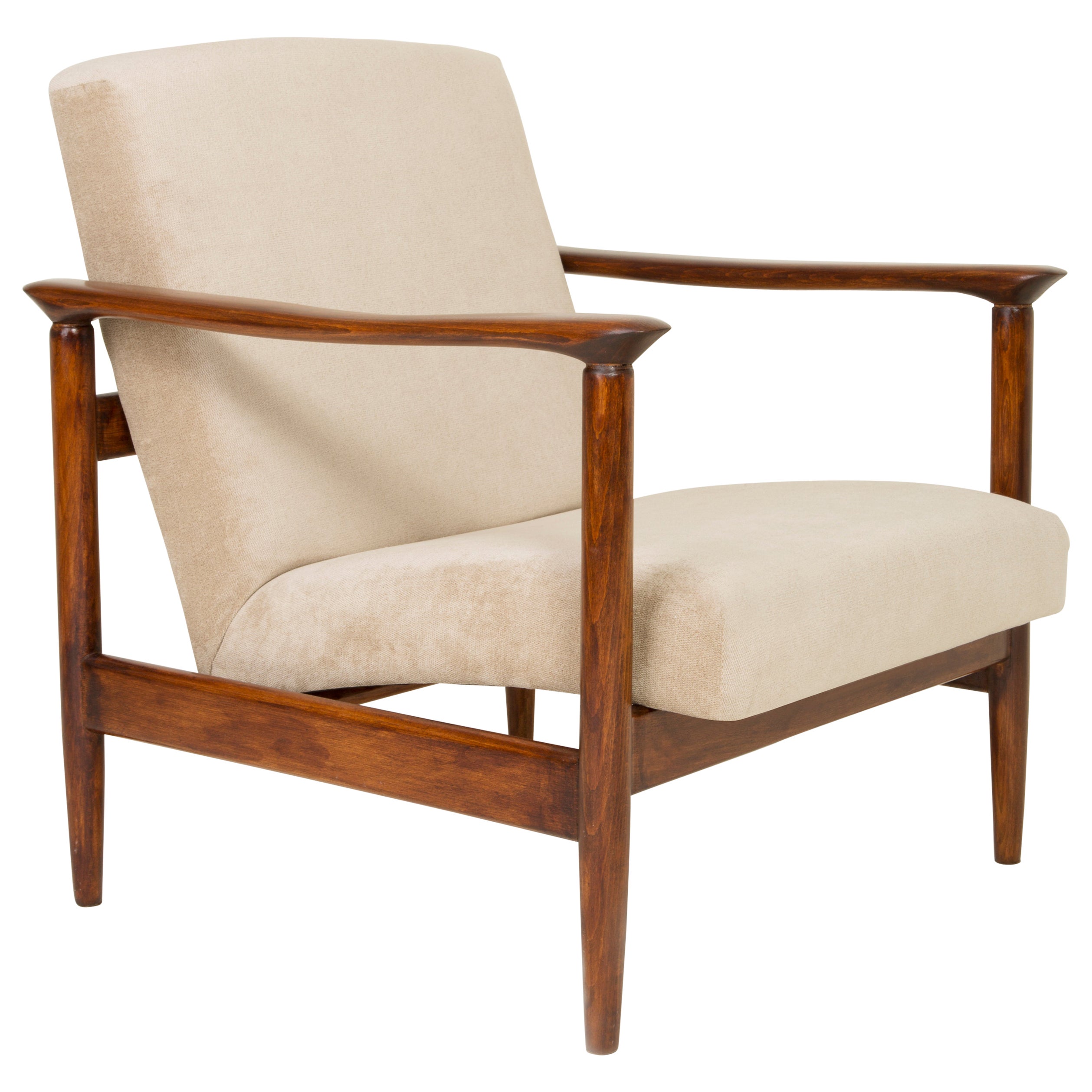 MidCentury Modern Beige Armchair, Edmund Homa, 1960s For Sale at 1stDibs