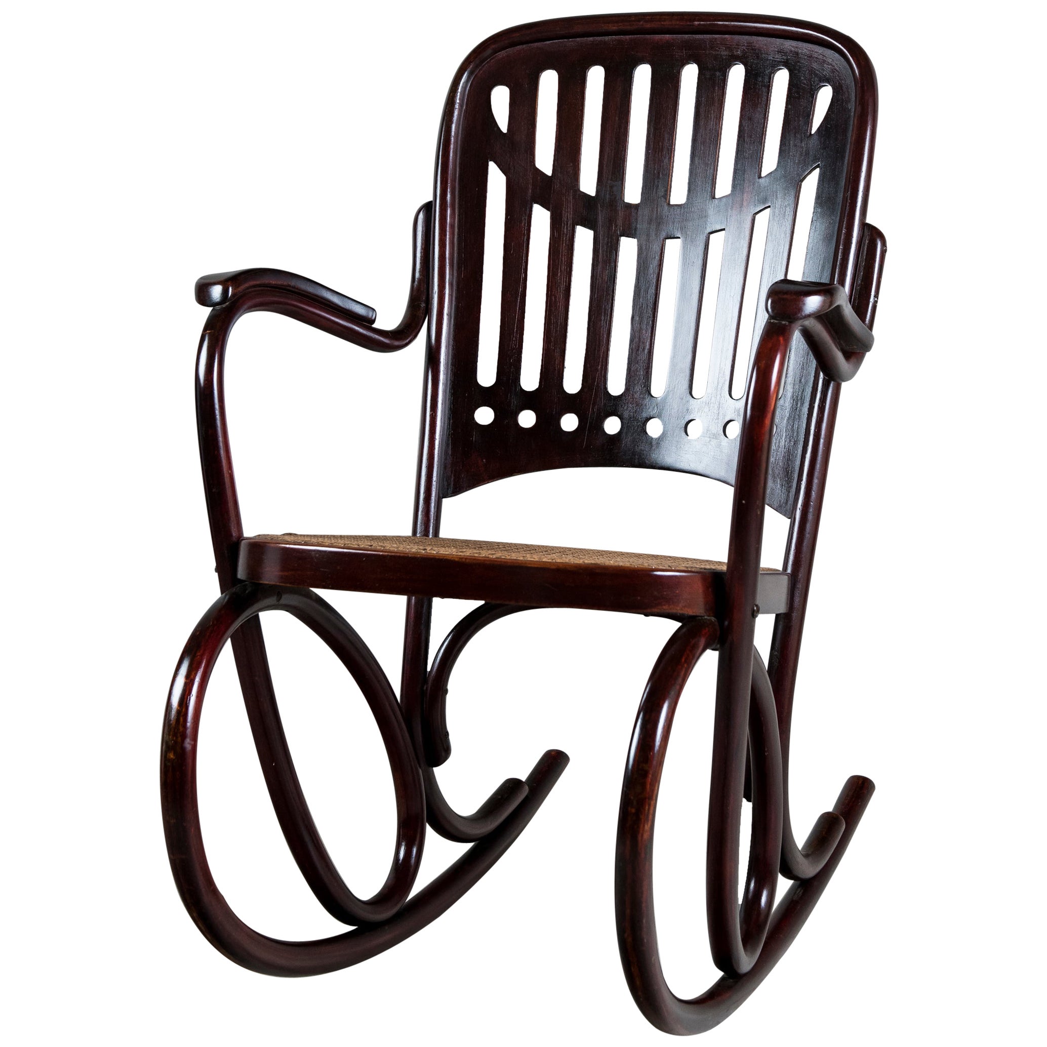Vintage Bentwood Rocking Chair at 1stDibs