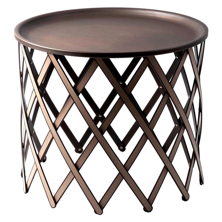 Safari Small Round Table For Sale at 1stDibs