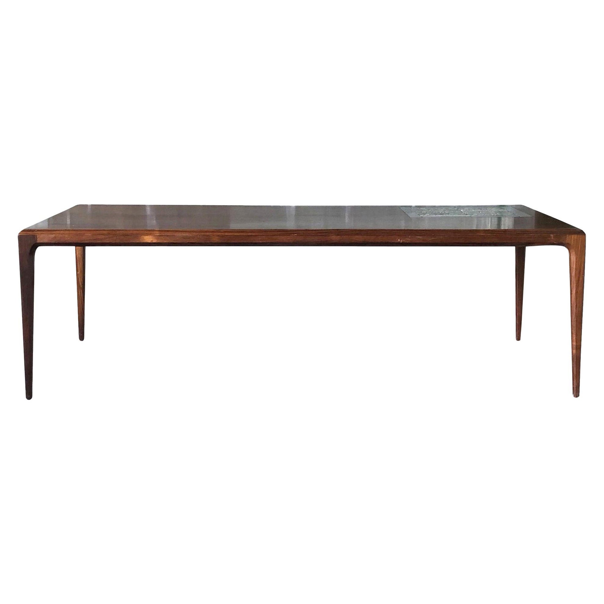 20th Century, Danish Rosewood Coffee Table by Severin Hansen & Nils Thorsson For Sale