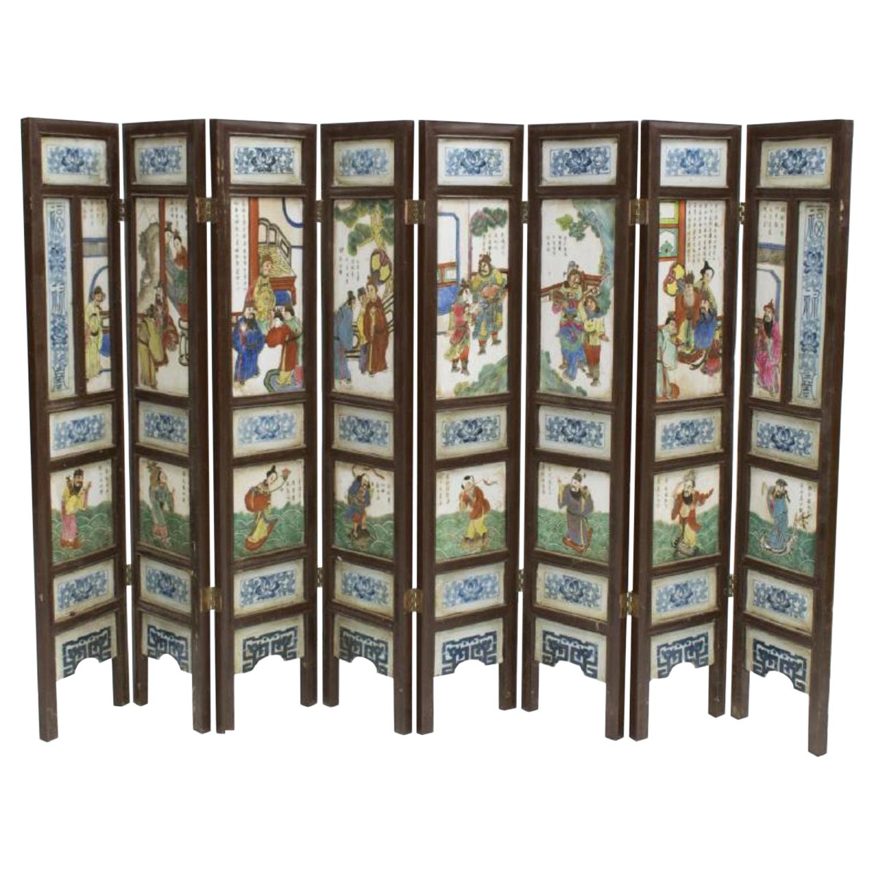 Pair of Rare Antique Japanese Folding Screens with Provenance For Sale