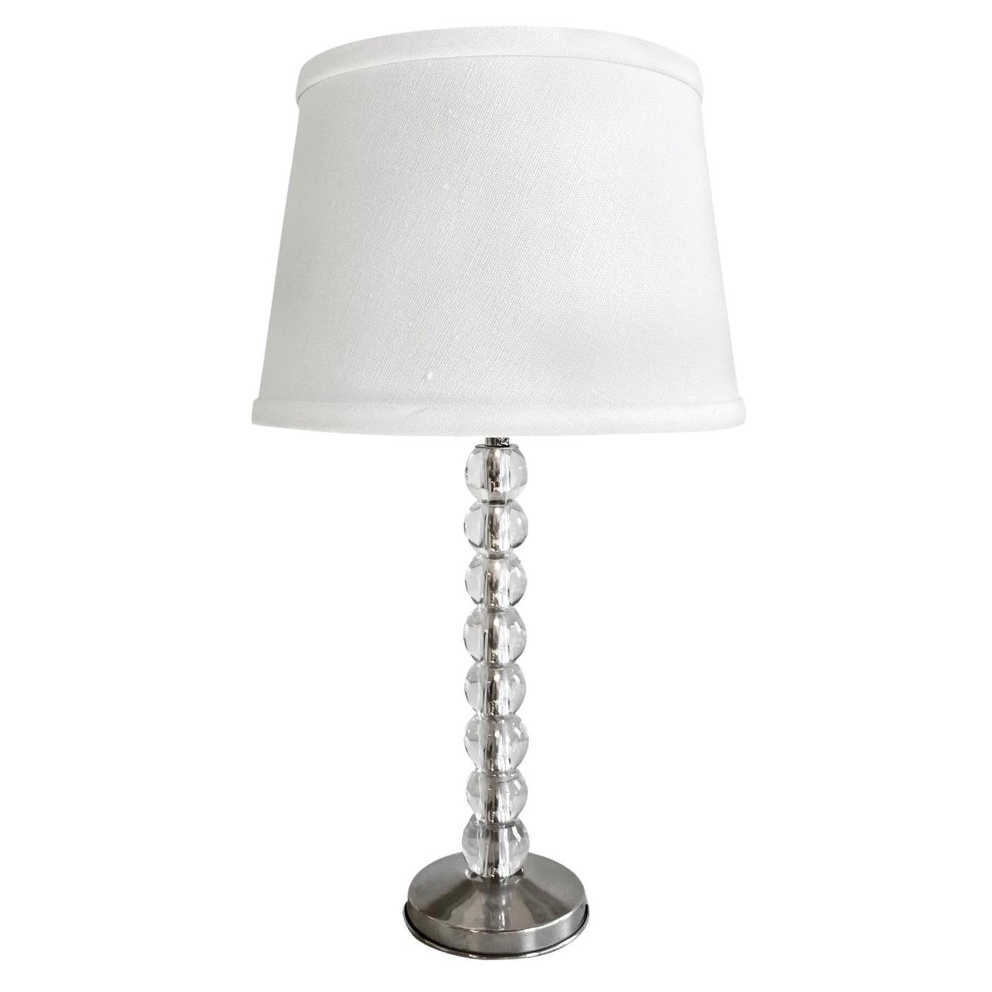 Lampe de table suédoise en cristal du 20e siècle - Lights de bureau vintage par Orrefors