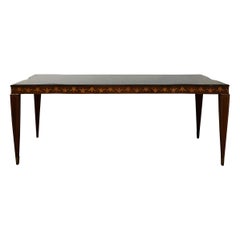 20th Century Italian Rectangular Rosewood Dining Table Attributed to Paolo Buffa
