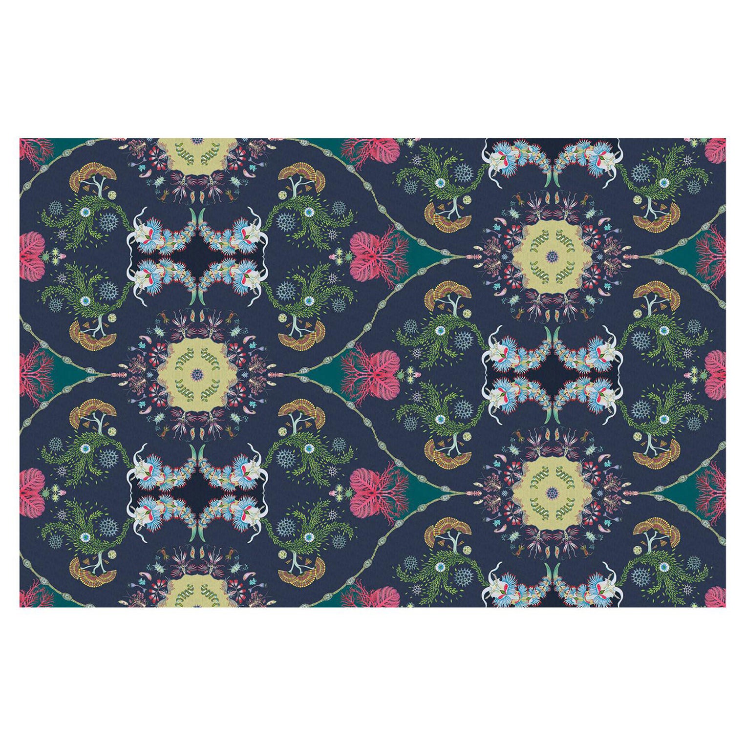 Paisley Paramecium Wallpaper in Plum