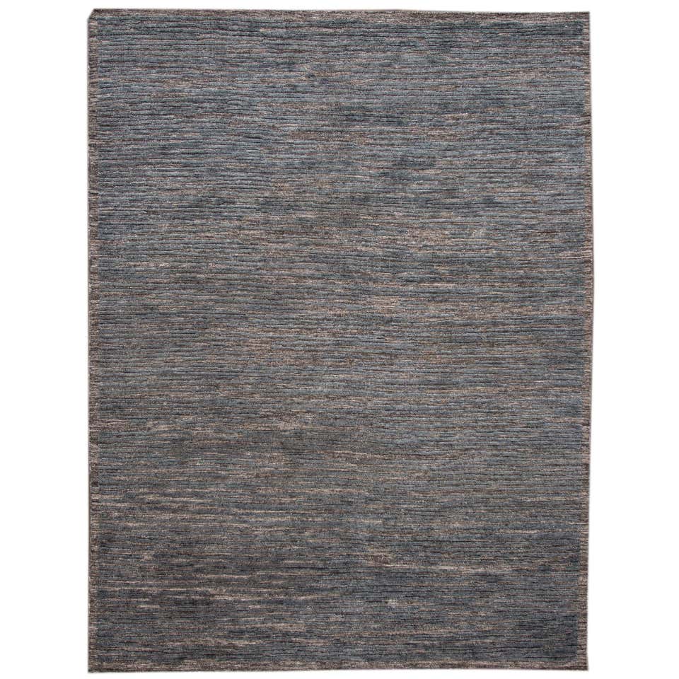21st Century Contemporary Textured Loop Wool Rug For Sale at 1stDibs