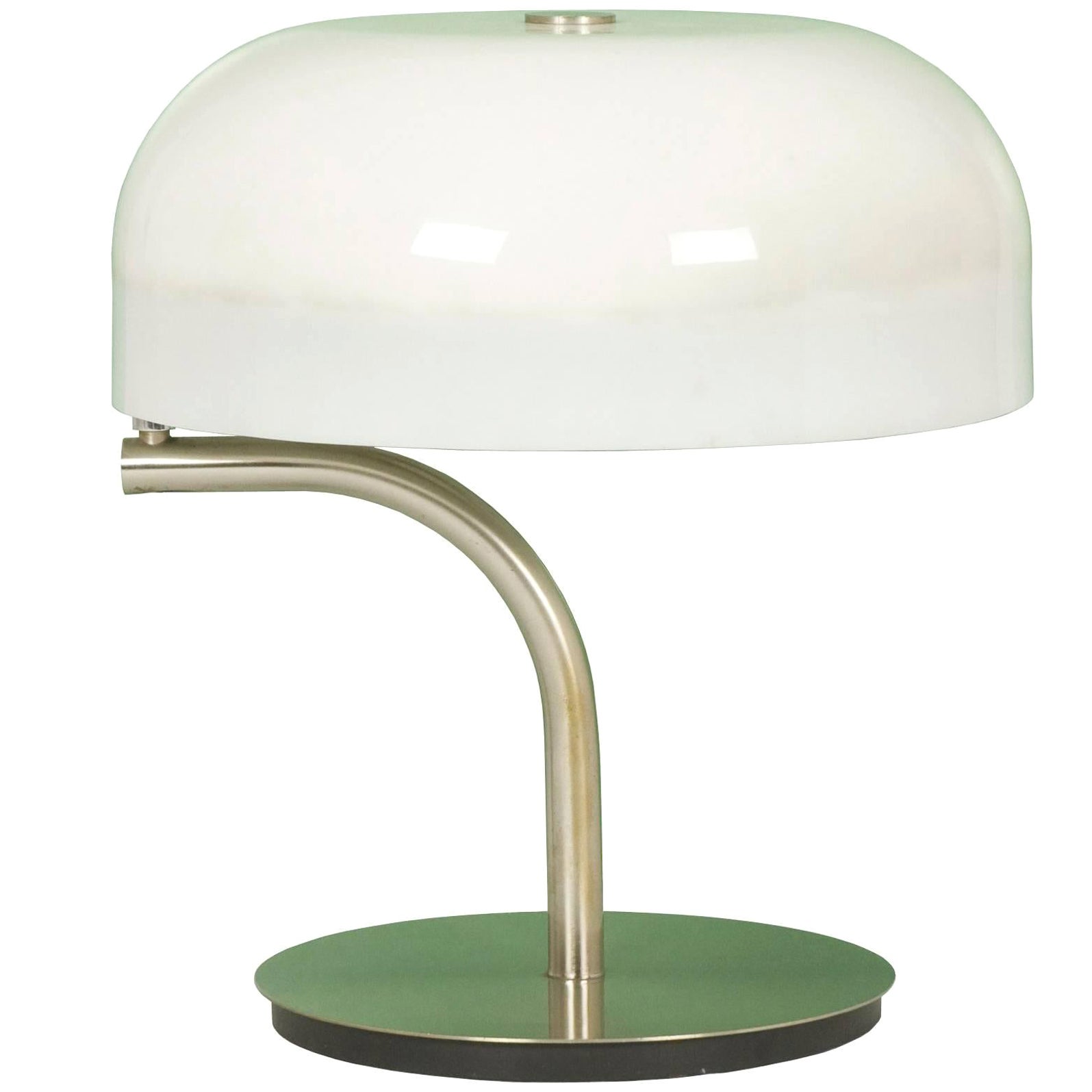 Plastic & Nickel Table Lamp Professional by G. Scolari for Valenti, 1970 For Sale