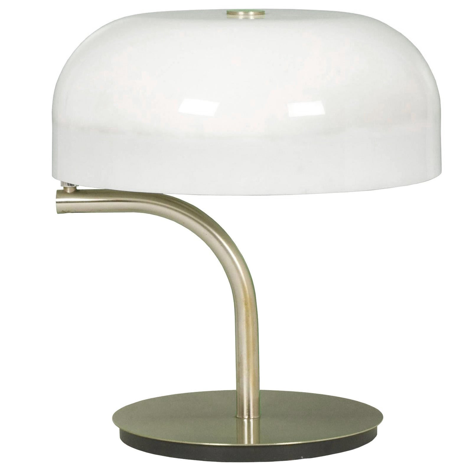 Lampada da tavolo in plastica e nichel 'Professional' di G. Scolari per Valenti, 1970