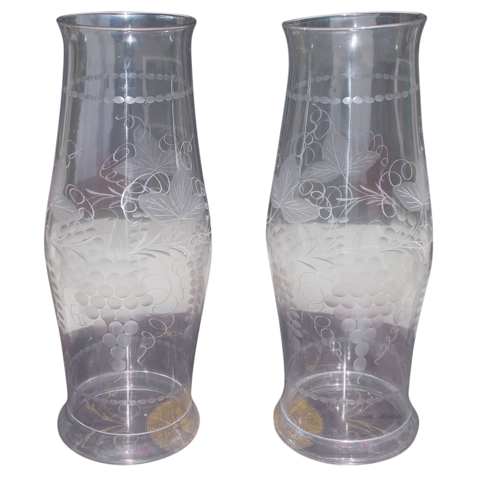 Pair of Hurricane Globes For Sale at 1stDibs