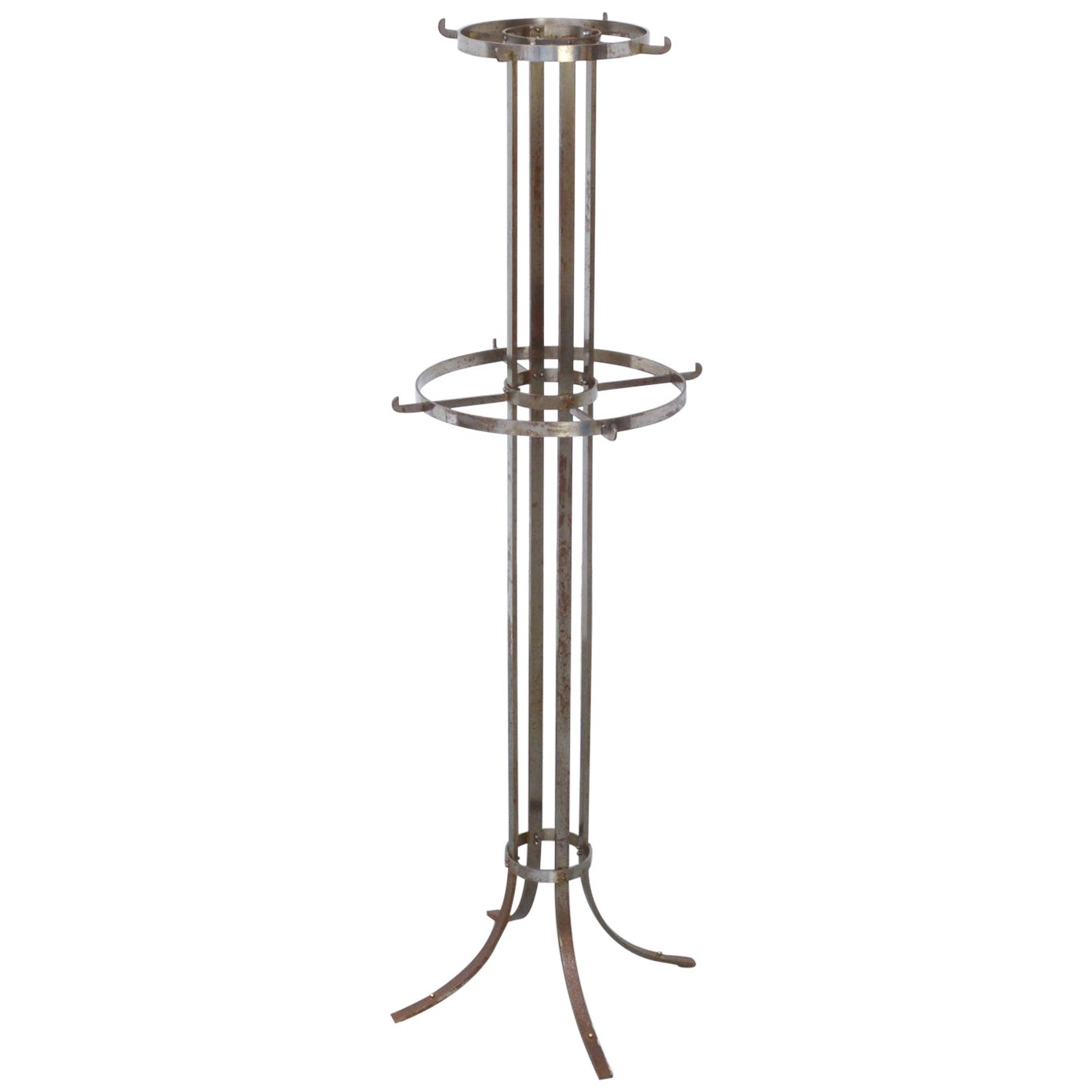 Vintage Aluminum Coat Rack For Sale at 1stDibs