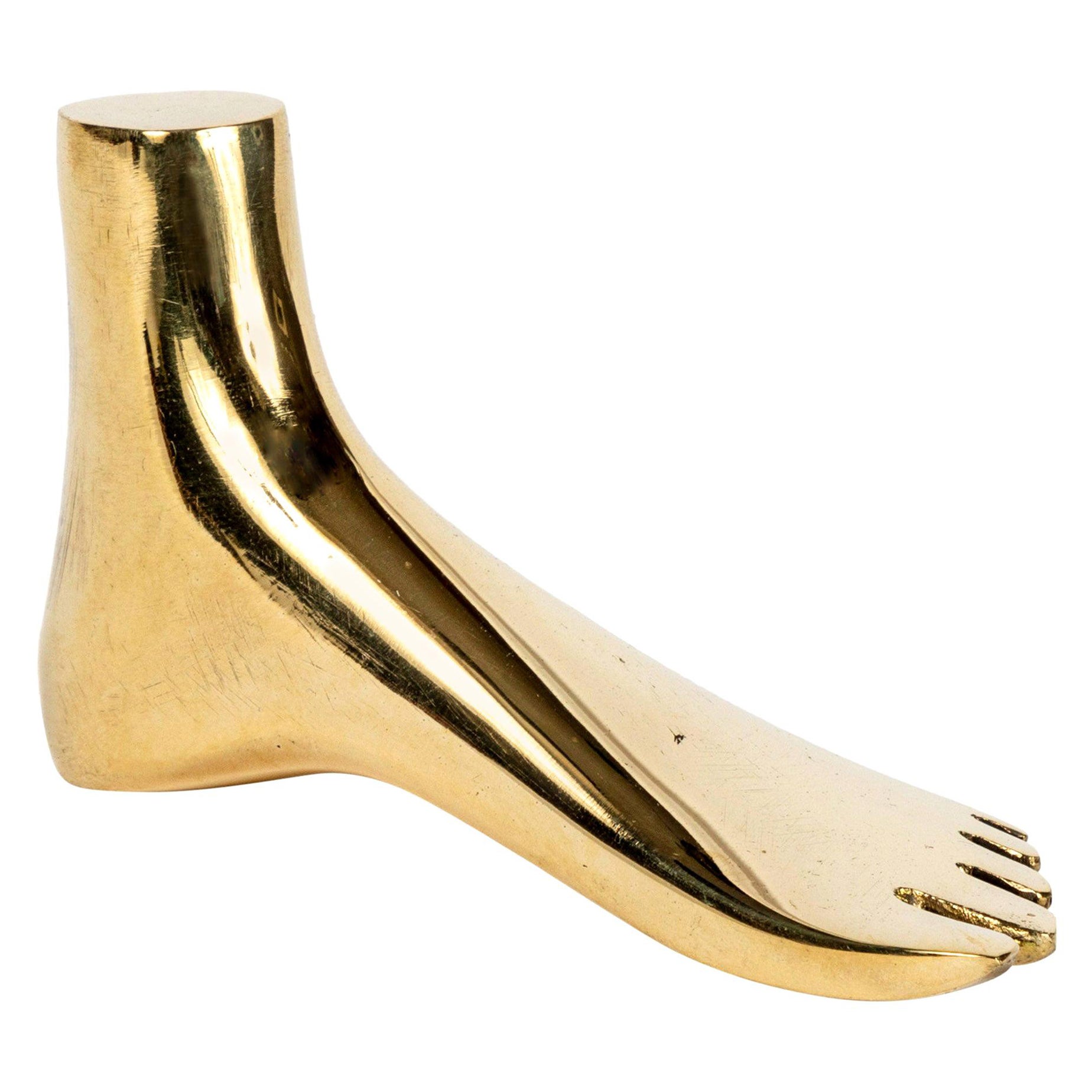 Carl Auböck Model #4273 'Foot' Brass Paperweight