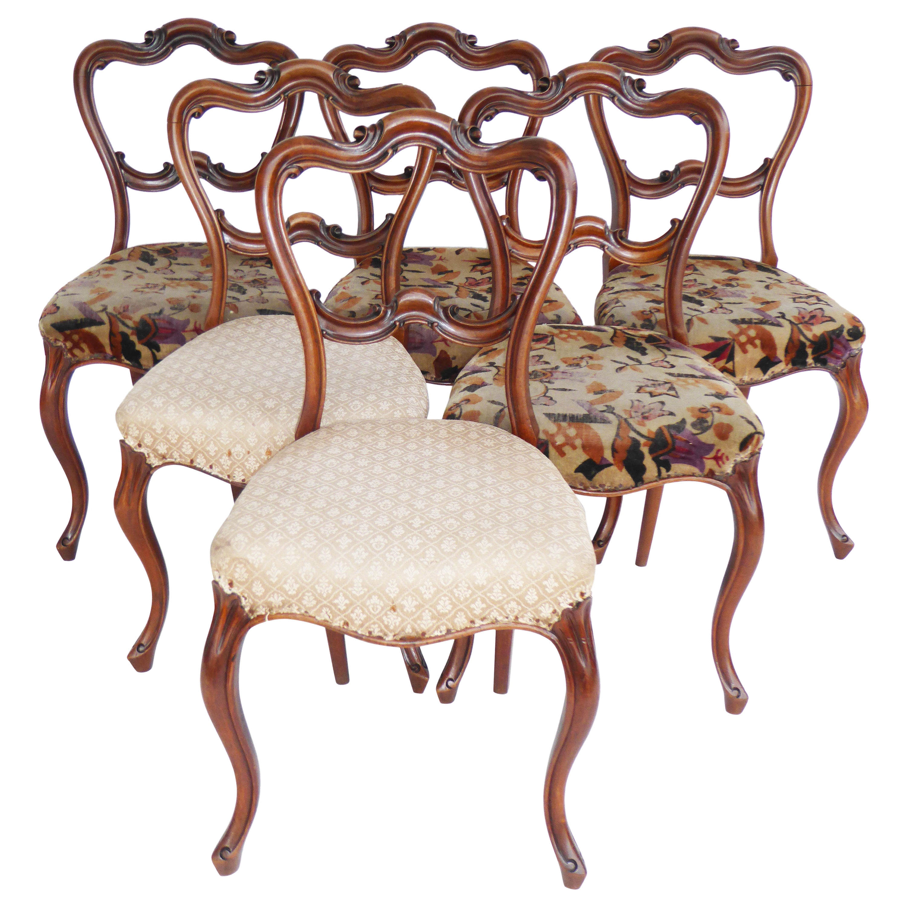 19th Century Set of Four English Cottage Chairs at 1stDibs