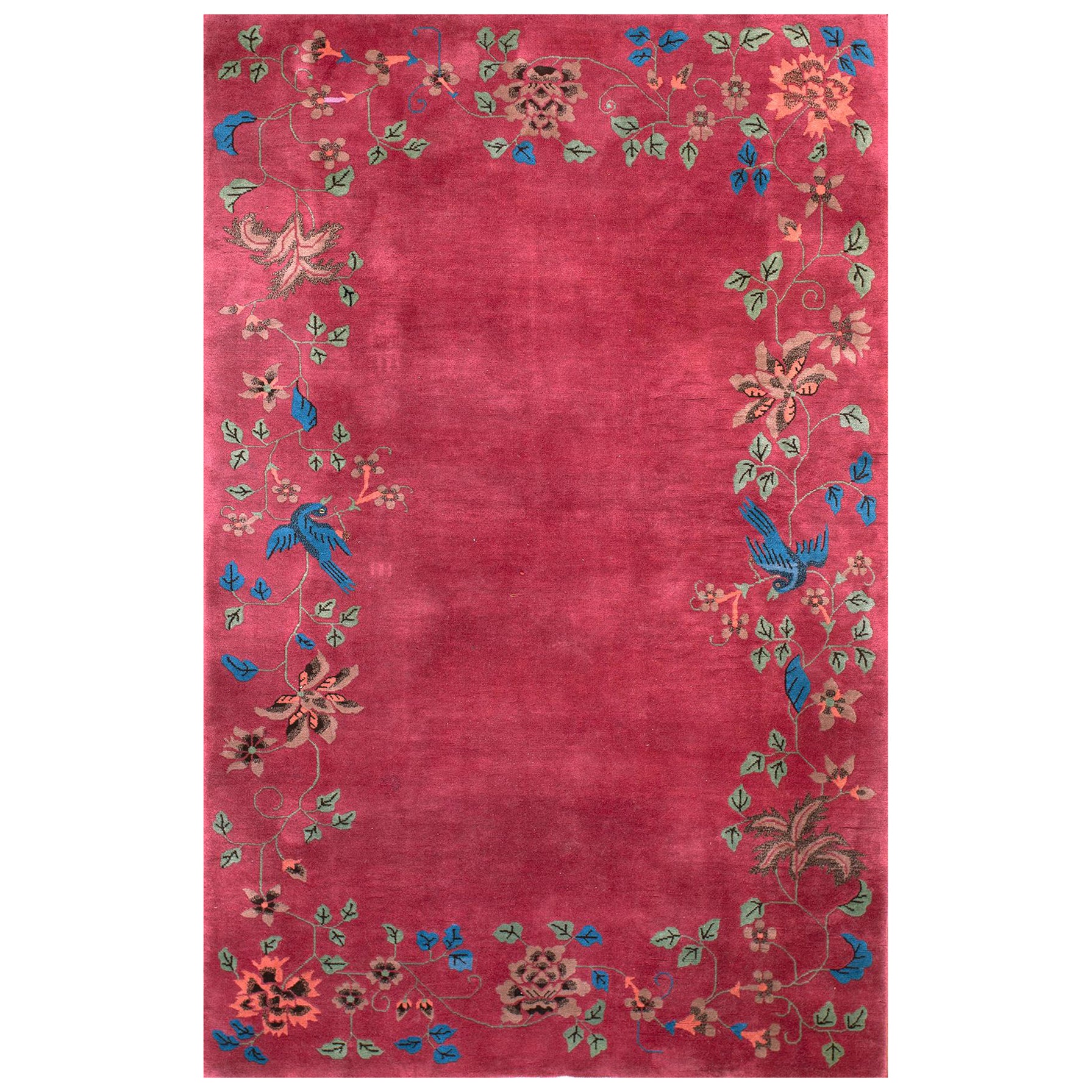 1920s Chinese Art Deco Carpet ( 5' x 7'6" - 152 x 228 cm) For Sale