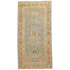Zabihi Collection Antique Malayer Light Blue Persian Rug