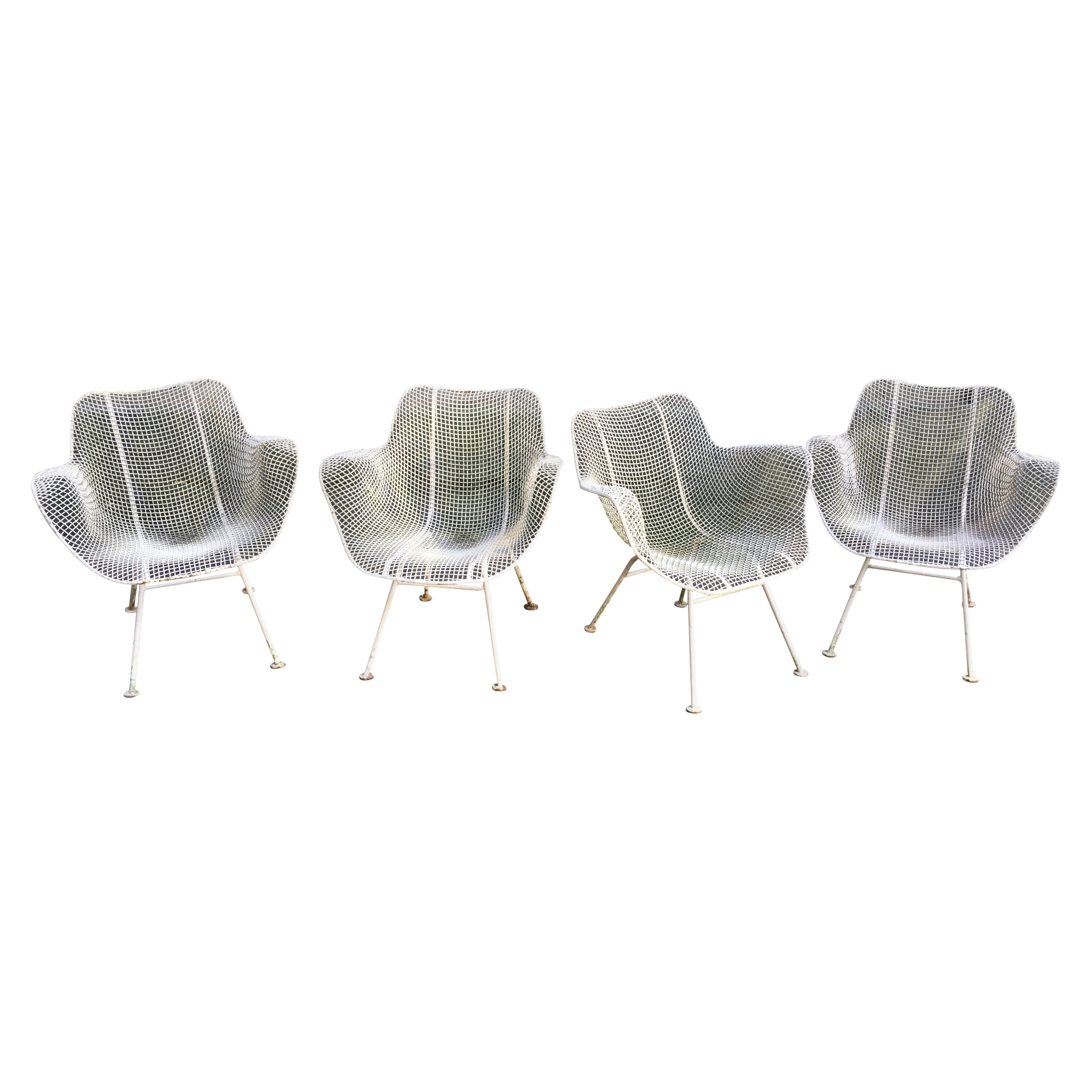 Russell Woodard "Sculptura" Spring Rocker Lounge Chair with Ottoman at